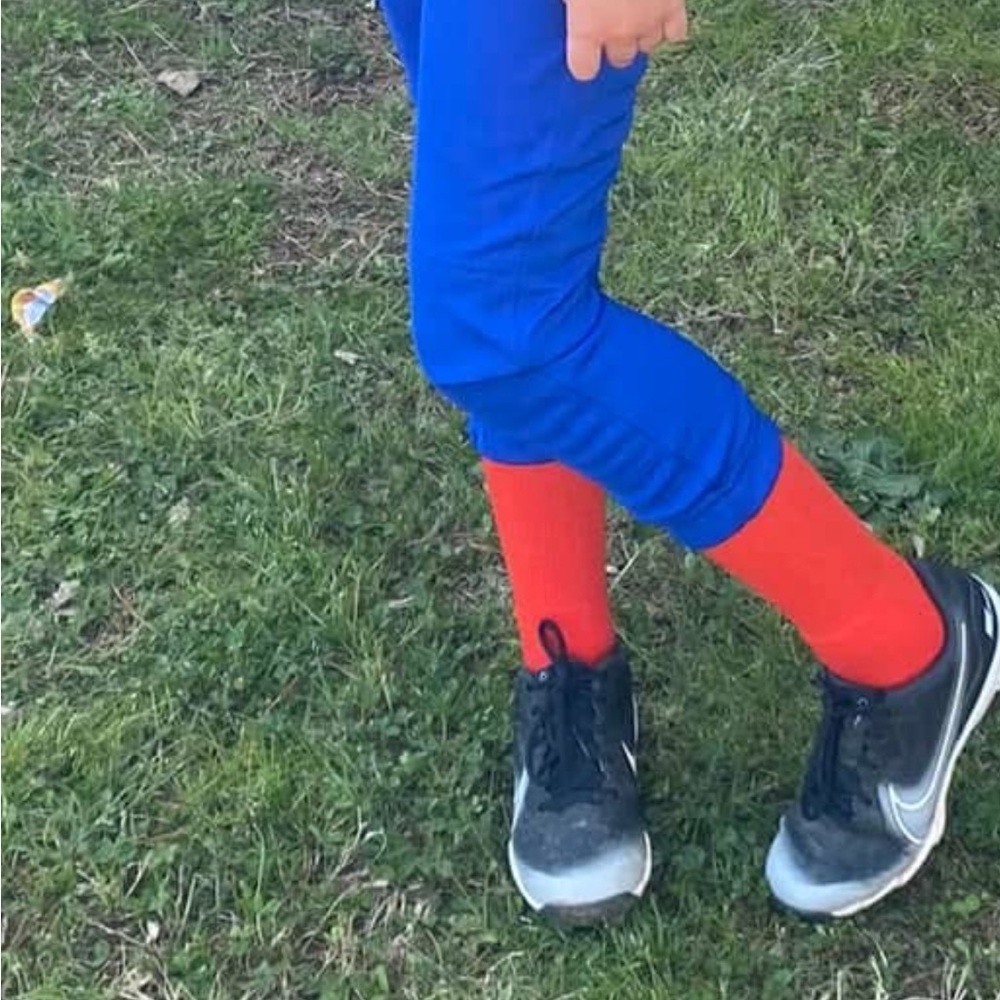 Kids Blue Baseball Pants - Picture 2 of 2
